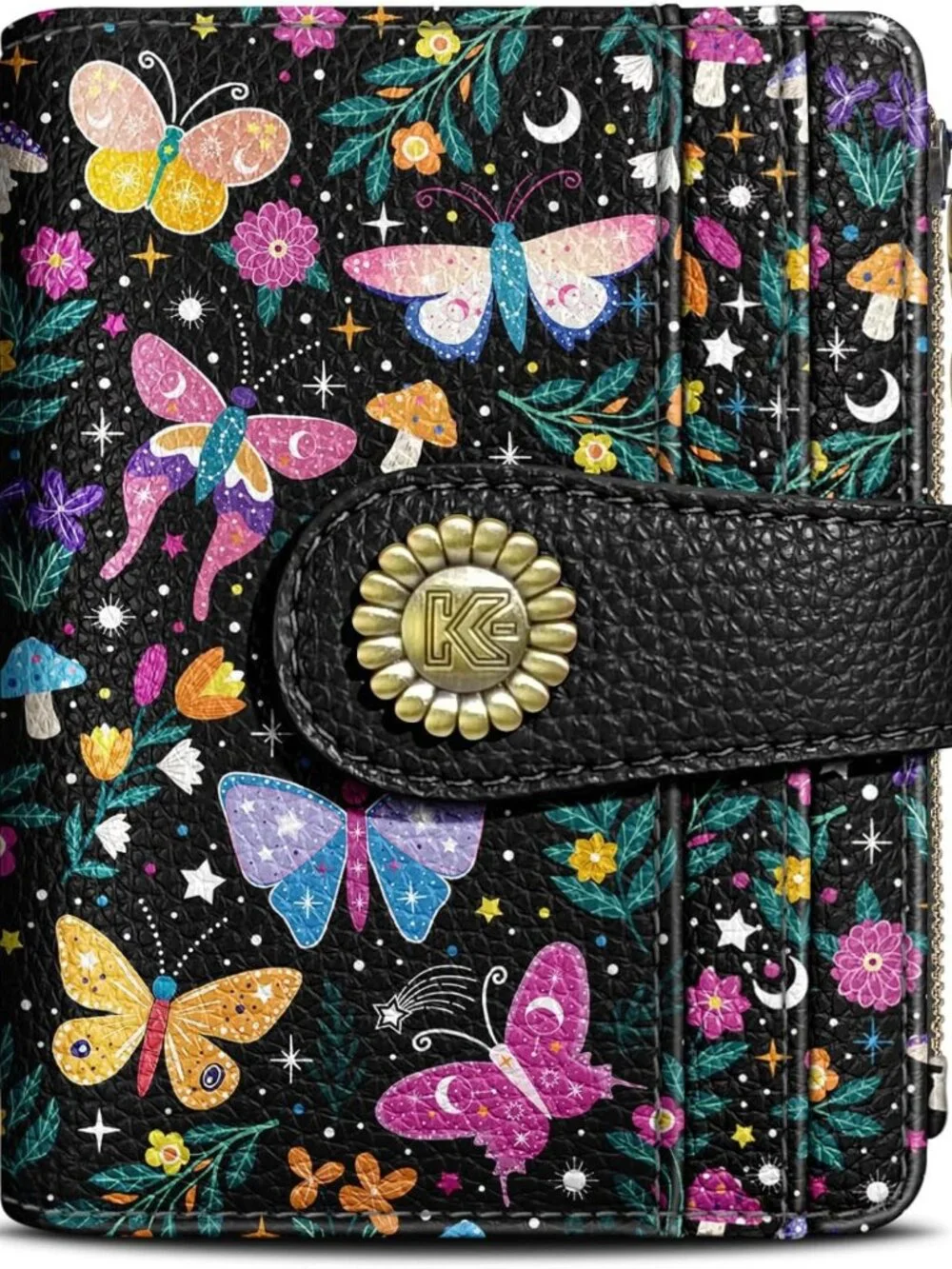 Chic Small RFID Women's Bifold Wallet with Zipper Coin Pocket - Stylish & Secure